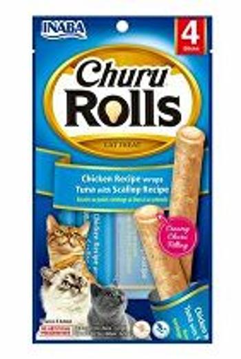 Churu Cat Rolls Kuracie wraps&Tuna+Hrebenatky cr. 4x10g