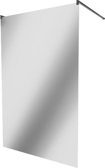 MEXEN/S - KIOTO samostatne stojaca sprchová zástena 120 x 200 cm, zrkadlové, čierna 800-120-002-70-50