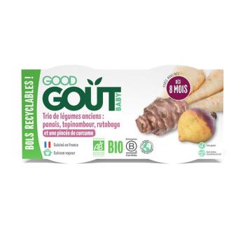 EXP: 16.08.2023 GOOD GOUT BIO Topinambur s kvakou a paštrnákom (2x190 g), 8m+