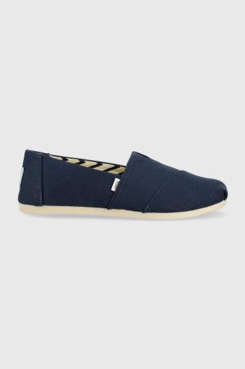 Espadrilky Toms Alpargata tmavomodrá farba,