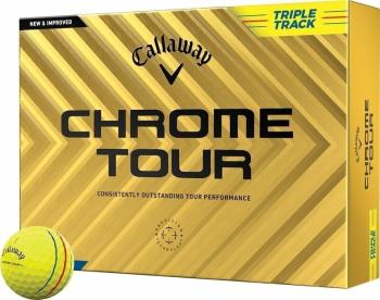 Callaway Chrome Tour Yellow Triple Track Golfové lopty