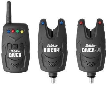 Delphin DIVER 9V 2+1 Červená-Modrá Signalizátor záberu