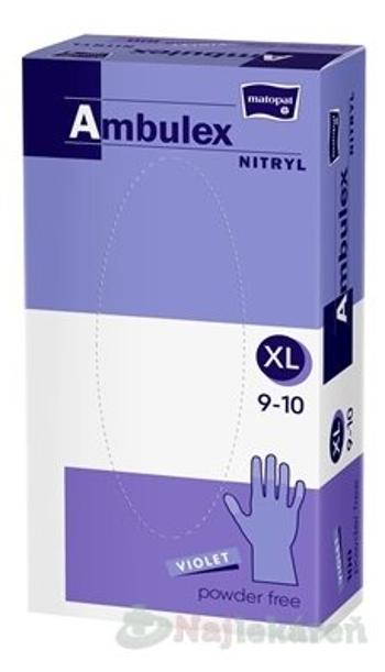 Ambulex Nitryl rukavice nepudrové violet 100 ks