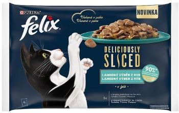 FELIX Deliciously sliced Multipack 12(4x80g) losos/ tuniak/ treska/ platesa v želé