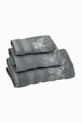 Soft Cotton Osuška a uteráky BUTTERFLY v darčekovom balení Sivá Sada