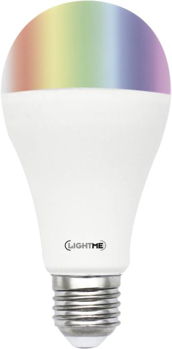 LightMe LM85194 LED  En.trieda 2021 F (A - G) E27 klasická žiarovka 10 W = 60 W RGBW (Ø x d) 65 mm x 130 mm meniace farb