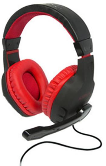 Konix DRAKKAR SKALD herný headset jack 3,5 mm káblový cez uši čierna, červená stereo