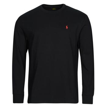 Polo Ralph Lauren  K224SC08-LSCNCLSM5-LONG SLEEVE-T-SHIRT  Tričká s dlhým rukávom Čierna