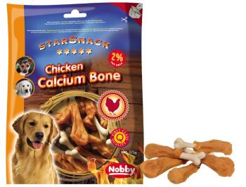 Nobby StarSnack Chicken Calcium Bone kalciová kosť s kuraťom 375g