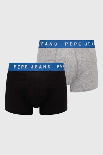 Boxerky Pepe Jeans 2-pak pánske, čierna farba