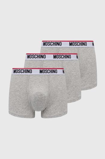 Boxerky Moschino Underwear 3-pak pánske, šedá farba, 241V1A13954300