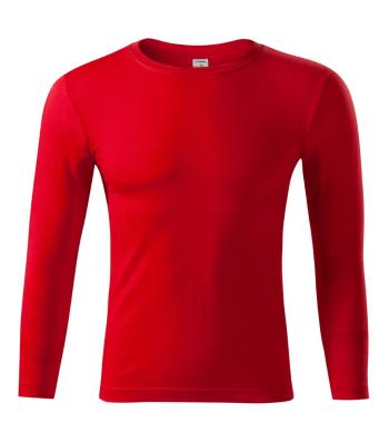 MALFINI Tričko s dlhým rukávom Progress LS - Červená | XS