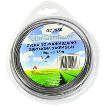 GEKO Struna do sekačky zesílená, 3,0mm, 15m, kulatý profil, nylon (G73960)