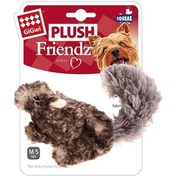 GiGwi Plush Friendz plyšová veverička sivá (846295062558)