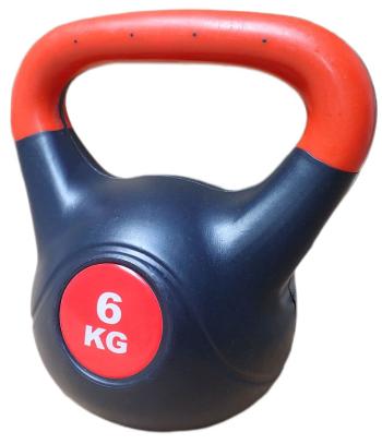 ACRA Činka kettlebell s cementovou náplní - 6 kg