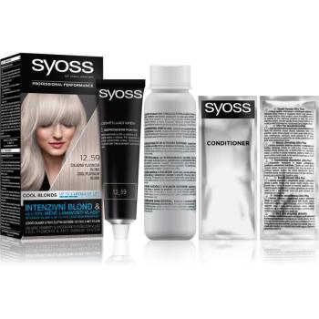 Syoss Cool Blonds permanentná farba na vlasy odtieň 12-59 Cool platinum blond