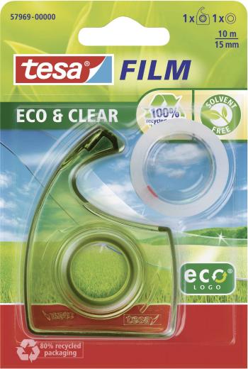 Tesafilm®Eco&Clear 10 m x 15 mm + Dispenser