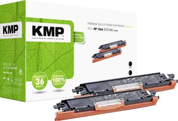KMP H-T148D kazeta s tonerom Dual náhradný HP 126A, CE310A čierna 2400 Seiten kompatibilná sada 2 ks. tonera