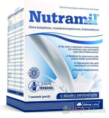 NUTRAMIL Complex neutral kompletná výživa vrecúška 7 x 72 g