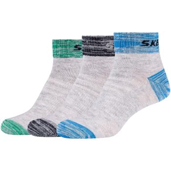 Skechers  3PPK Wm Mesh Ventilation Quarter Socks  Športové ponožky Šedá