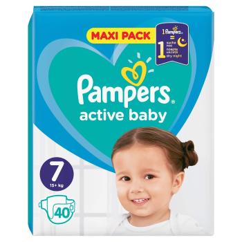 Pampers Active Baby Plienky 7 40ks 15+kg