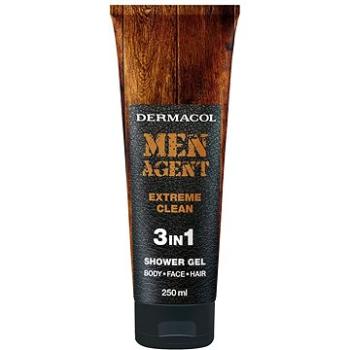 DERMACOL Men Agent Extreme Clean 3 in 1 Shower Gel 250 ml (8590031105901)