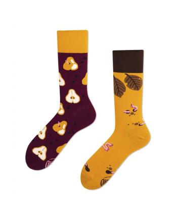 Hnedo-žlté ponožky Pear Pair