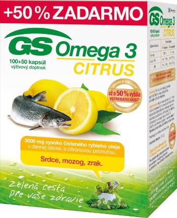 GS Omega 3 CITRUS 2015 100+50 kapsúl 150 kapsúl