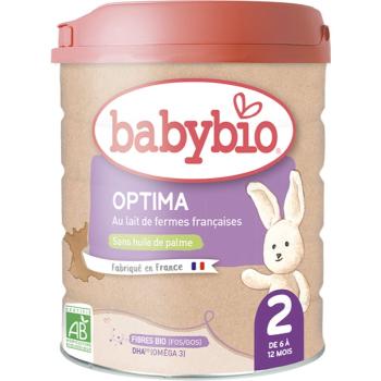 Babybio Optima 2 pokračovacie dojčenské mlieko s probiotikami a prebiotikami 800 g