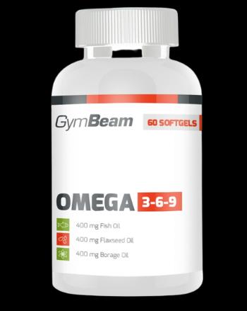 GYMBEAM Omega 3-6-9, bez príchute, 60 kapsúl