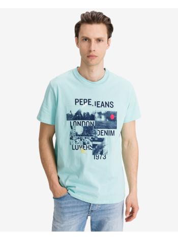 Tričká s krátkym rukávom pre mužov Pepe Jeans - modrá