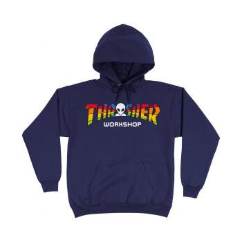 Thrasher  Sweat x aws spectrum hood  Mikiny Modrá