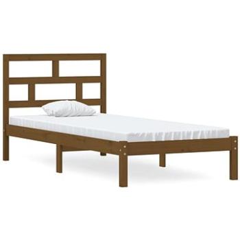 Rám postele medovo hnedý masívna borovica 90 × 200 cm, 3101206