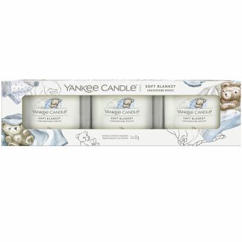 YANKEE CANDLE Soft Blanket vonná sviečka 3 x 37 g
