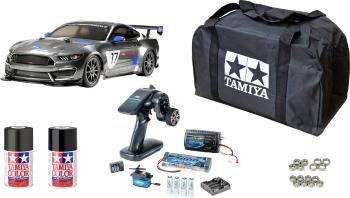 Tamiya TT-02 Ford Mustang GT4  komutátorový 1:10 RC model auta elektrický cestný model 4WD (4x4) Kompletná ekonomická sa