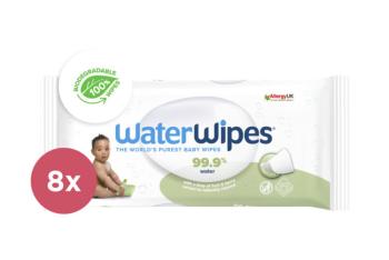 8x WATERWIPES Vlhčené obrúsky bez obsahu plastov Soapberry 60 ks ( 480 ks )