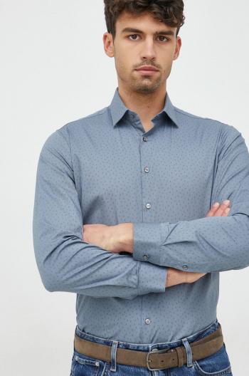 Košeľa Calvin Klein pánska, slim, s klasickým golierom