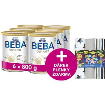 BEBA COMFORT 2 HM-O,  6× 800 g + T-Tomi plienky modré hviezdičky (8593893789685)