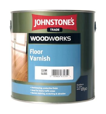 Johnstones Floor Varnish - rýchloschnúci lak na podlahy 2,5 l bezfarebný lesklý