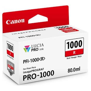 CANON PFI-1000 R - originálna cartridge, červená, 5355 strán