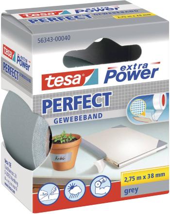 tesa PERFECT 56343-00040-03 páska so skleným vláknom tesa® Extra Power sivá (d x š) 2.75 m x 38 mm 1 ks