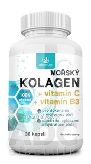 Allnature MORSKÝ KOLAGÉN cps s vitamínom C a B3 1x30 ks