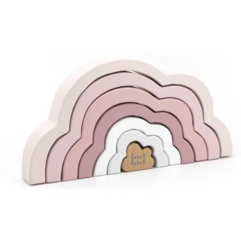 Label Label Rainbow Puzzle Cloud skladacia dúha Pink 1 ks