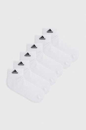 Ponožky adidas Performance 6-pak biela farba