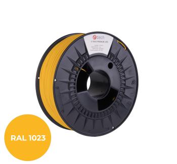 Tlačová struna (filament) C-TECH PREMIUM LINE, ABS, dopravná žltá, RAL1023, 1,75mm, 1kg