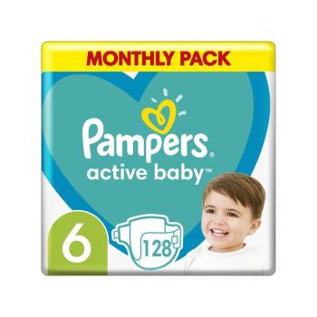 PAMPERS Active Baby 6 (13-18 kg) 128 ks Extra Large - jednorázové plienky