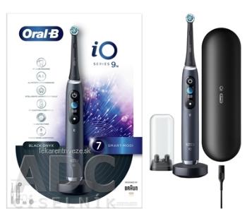 Oral-B iO SERIES 9 BLACK ONYX elektrická zubná kefka + držiak + cestovné puzdro, 1x1 set