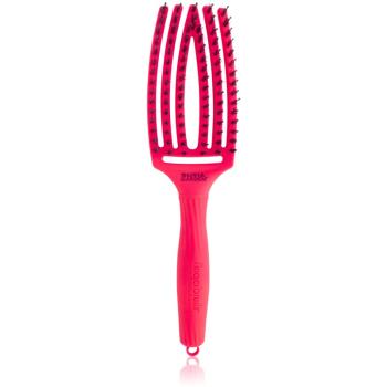 Olivia Garden Fingerbrush ThinkPink plochá kefa Neon Pink 1 ks