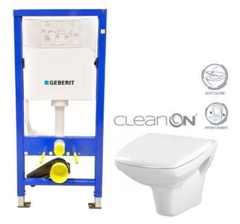 GEBERIT DuofixBasic bez tlačidla + WC CERSANIT CLEANON CARINA + SEDADLO 458.103.00.1 X CA2