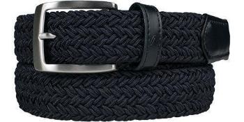 Alberto Belt Basic Braided Mens Navy 105